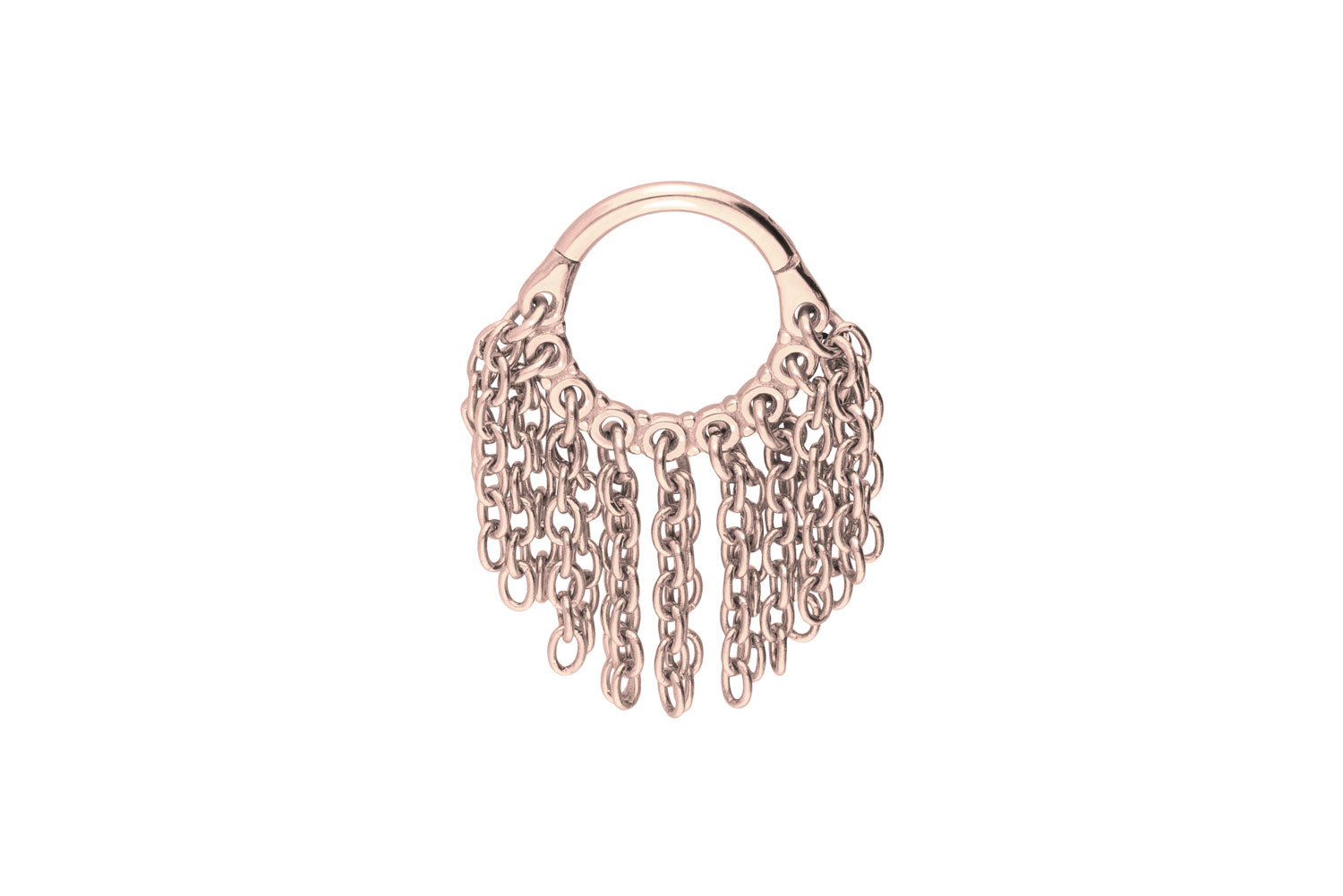 Chirurgenstahl Segmentring Clicker Piercing KETTENVORHANG